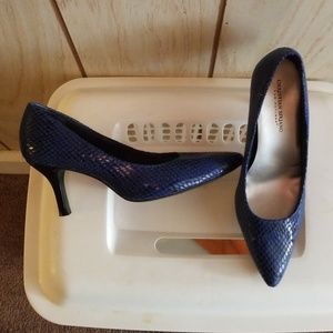 Blue high heels
